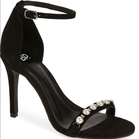 bp Black Pearl-Embellished Women's Heels - Picture 1 of 11